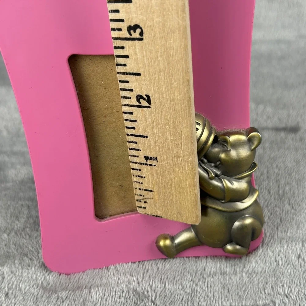 Disney Winnie the Pooh Pink Picture Frame Connoisseur Bronze Pooh 5003ABW 2001